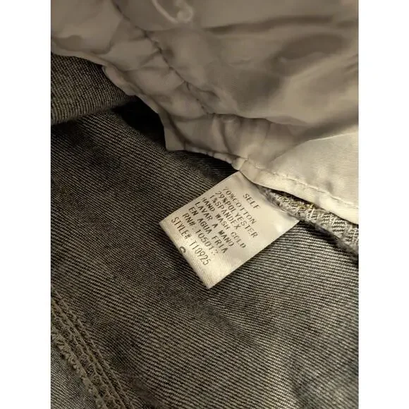 Savanna Jane Western Puffy Sleeve Denim Jacket Gray DoubleBreasted Rodeo Country - Picture 5 of 5